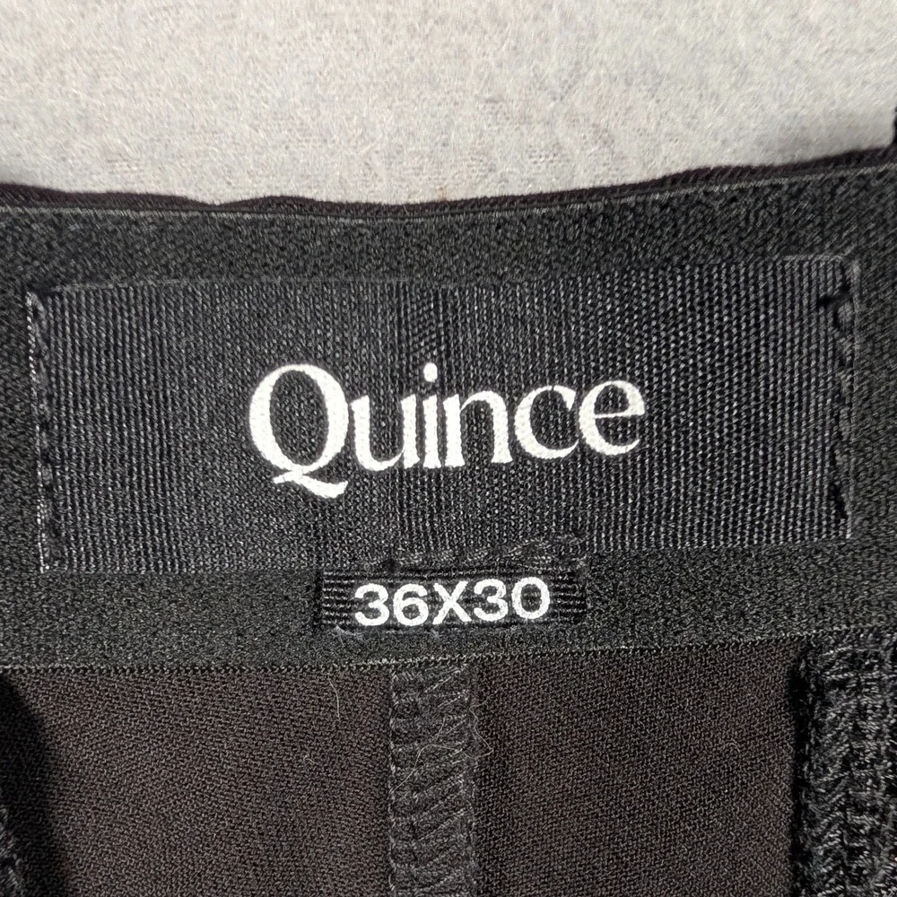 Quince Ultra Stretch 24/7 Smart Chino Pants Mens 36x30 Black Performance Tech